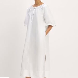 Nwt-Everlane The Supima® Puff-Sleeve Dress size XS